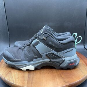 Salomon X Ultra 4 GTX Women's Size 6.5 Trail Running Shoes Black Blue Sneakers